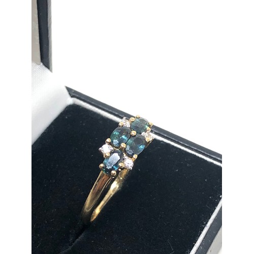 160 - 9ct gold gemstone set ring weight 2.5g