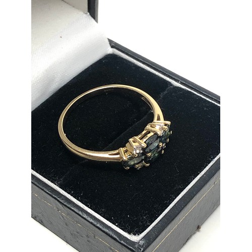 160 - 9ct gold gemstone set ring weight 2.5g