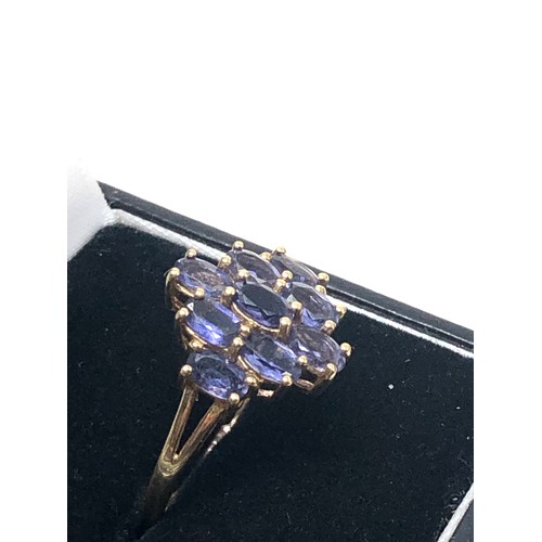 161 - 9ct gold tanzanite ring weight 3.1g