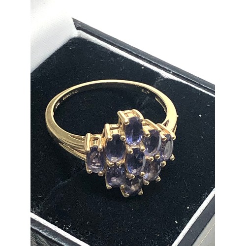 161 - 9ct gold tanzanite ring weight 3.1g