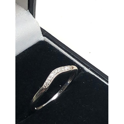 167 - 9ct white gold diamond ring