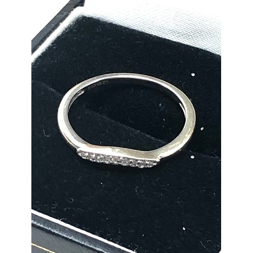 167 - 9ct white gold diamond ring