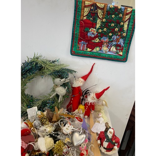 181 - Large selection of assorted Christmas decorations