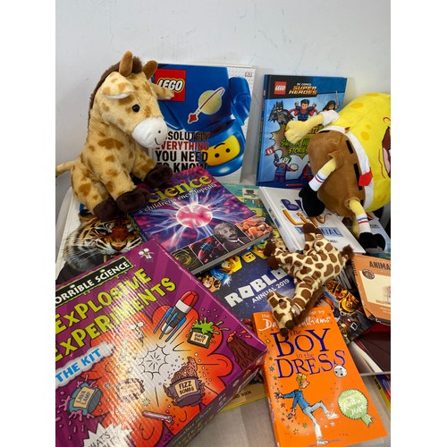 174 - Selection of Boxed games includes Bank Attack, Think words, catch phrase, books, teddies etc