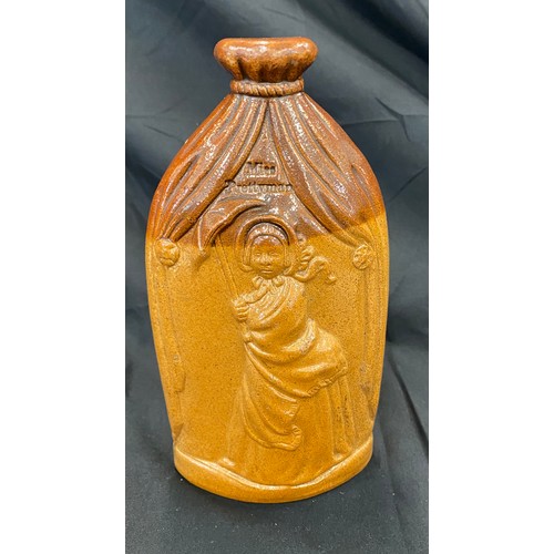 10 - Victorian Doulton and Watts stoneware gin reform flask