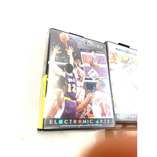 78 - Sega Mega Drive Californa, Bubsy II, Polo,  Bull vs Lakers NBA Pay offs games, all untested