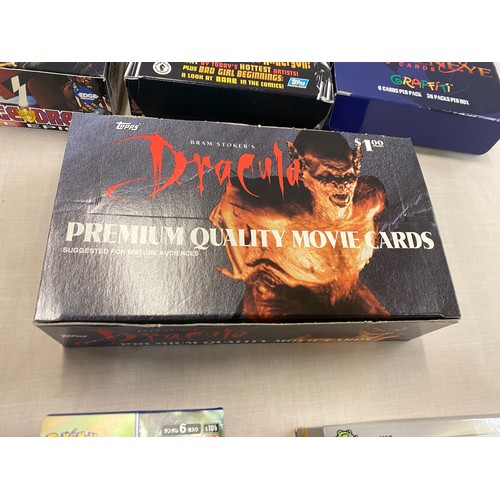 17 - Selection of empty card games boxes to include Barbed wire, Pokemon Go, Dracula, Golden Eye, Judge D... 