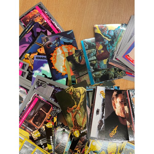 609 - Large selection of trading cards to include Pokemon, Terminator, Judger Dredd, Melting pot, Gilden e... 