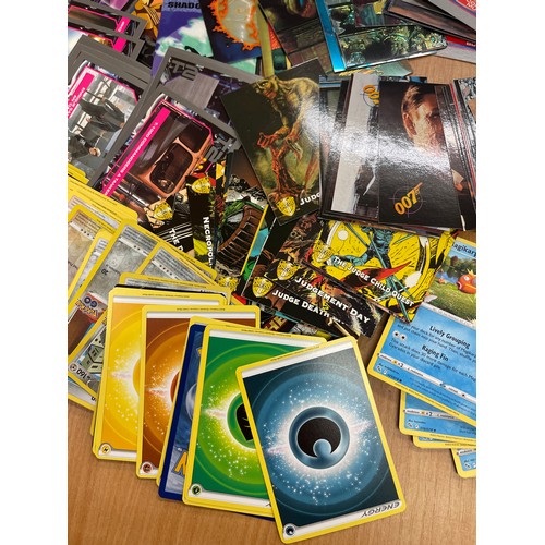 609 - Large selection of trading cards to include Pokemon, Terminator, Judger Dredd, Melting pot, Gilden e... 