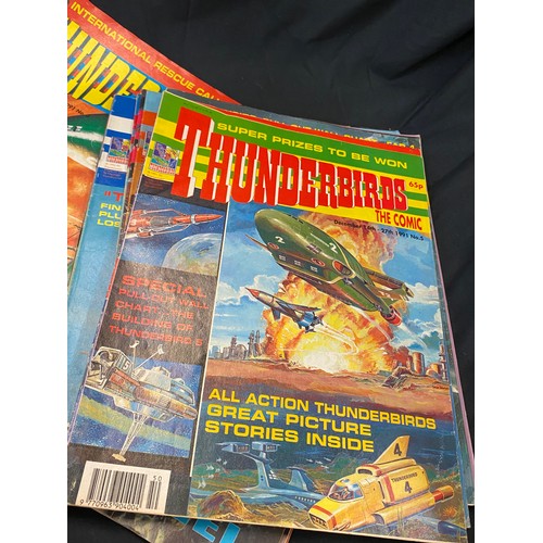 33 - Selection of Thunderbird magazines numbers 1-41, however issue 2 is missing (1991-1993)