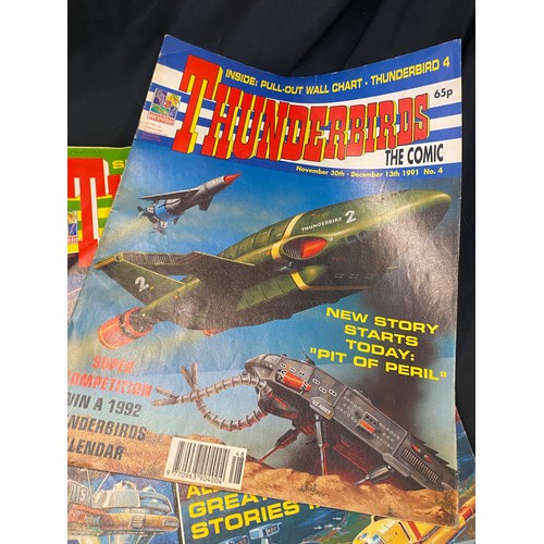 33 - Selection of Thunderbird magazines numbers 1-41, however issue 2 is missing (1991-1993)