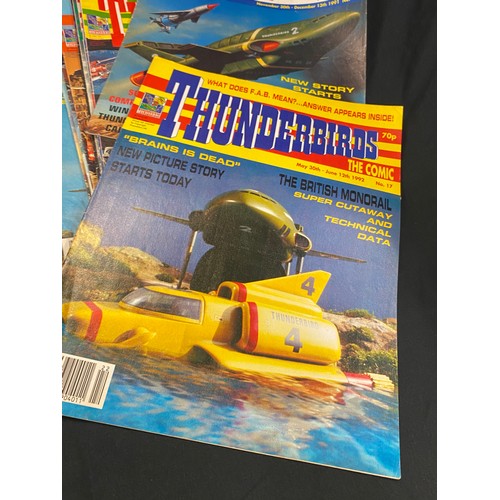 33 - Selection of Thunderbird magazines numbers 1-41, however issue 2 is missing (1991-1993)