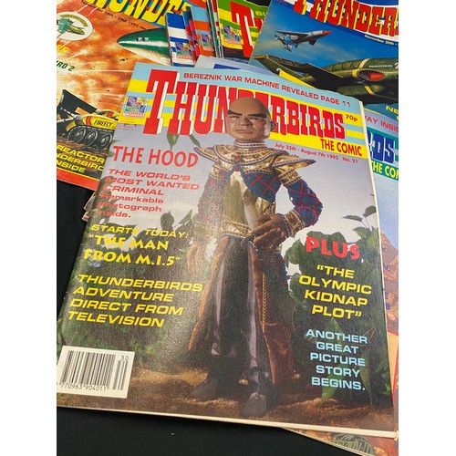 33 - Selection of Thunderbird magazines numbers 1-41, however issue 2 is missing (1991-1993)