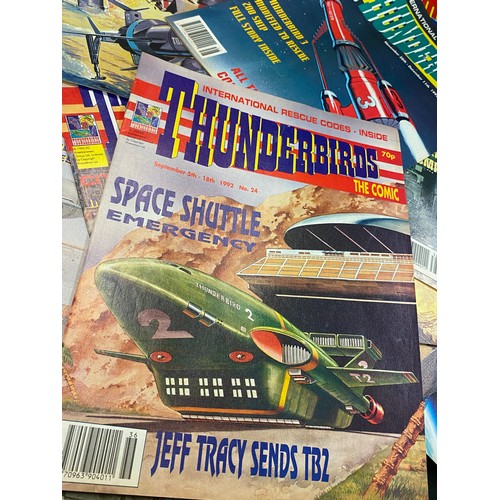 33 - Selection of Thunderbird magazines numbers 1-41, however issue 2 is missing (1991-1993)