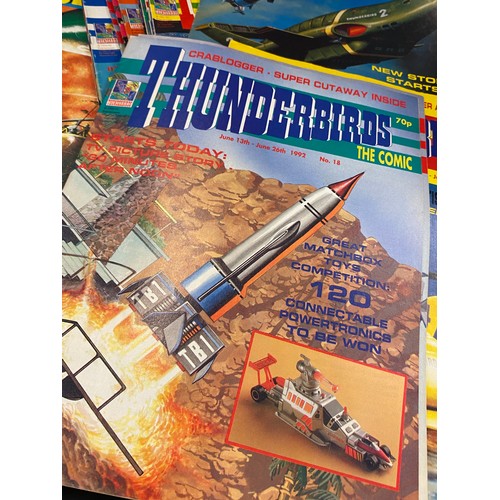 33 - Selection of Thunderbird magazines numbers 1-41, however issue 2 is missing (1991-1993)