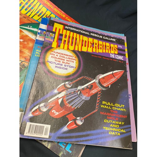 33 - Selection of Thunderbird magazines numbers 1-41, however issue 2 is missing (1991-1993)