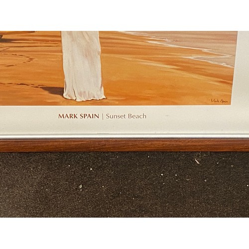 325 - 2 Large framed prints, marked Spain, approximate frame measurements: