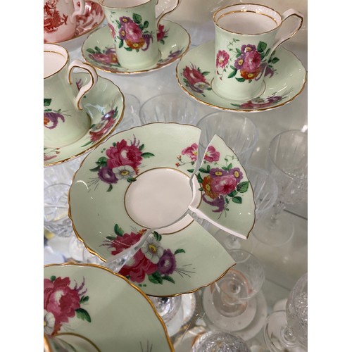 345 - Part Shelley and paragon tea service