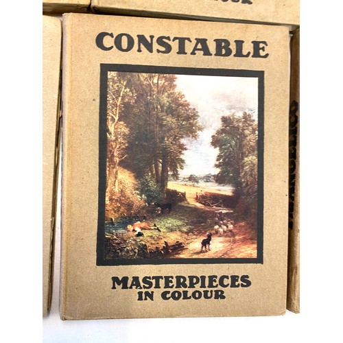 318 - Collection of Masterpieces in colour books from 1910-1916 and three other books