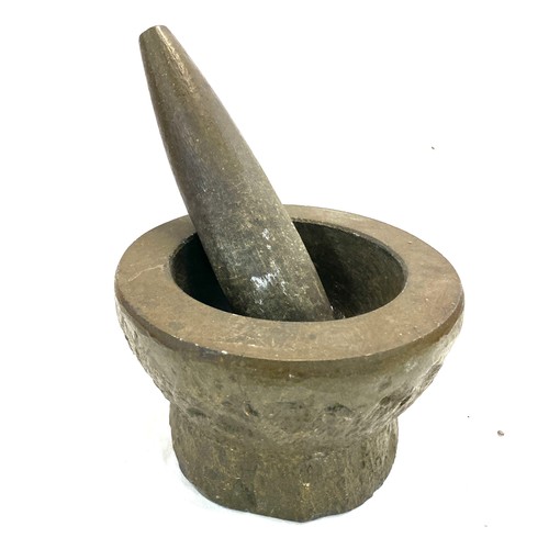 6 - Large Pestle and Mortar approximate measurements: Height 5 inches, Width 7.5 inches