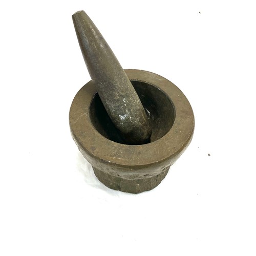 6 - Large Pestle and Mortar approximate measurements: Height 5 inches, Width 7.5 inches