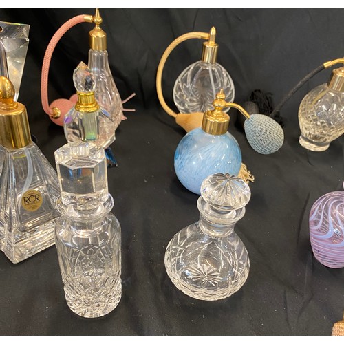 208 - Selection vintage glass perfume bottles