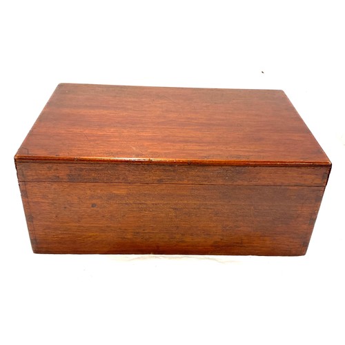 42 - Antique games chest with vintage games 5 inches tall 13 inches wide 8.5 inches depth