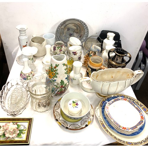 259 - Selection of named pottery items to include Aynsley, Worchester, Evesham etc