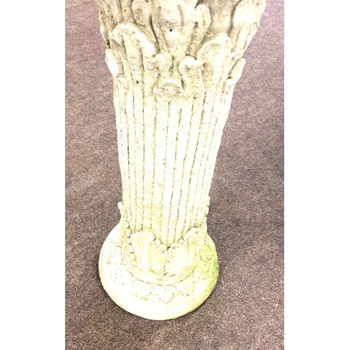 100G - 2 Piece concrete bird bath height approx 28 inches tall