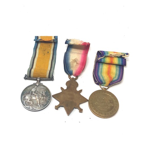 84 - ww1 trio medals to 23867 pte w.cooper worcester reg