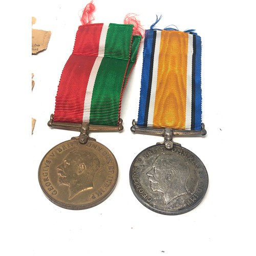 75 - ww1 mercantile marine medal pair & ribbons to alfred sharman