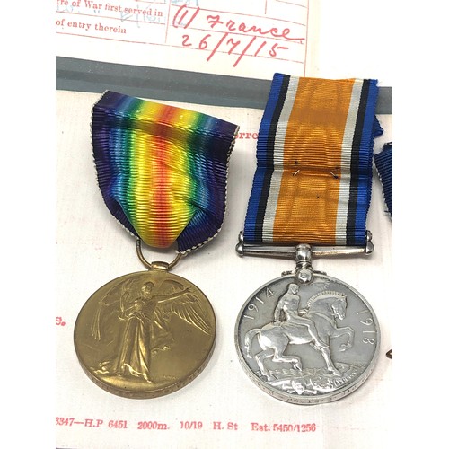 78 - ww1 trio medals to g-2399 pte gstamp royal west kent