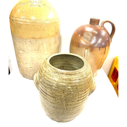 195 - Selection of earthenware pots