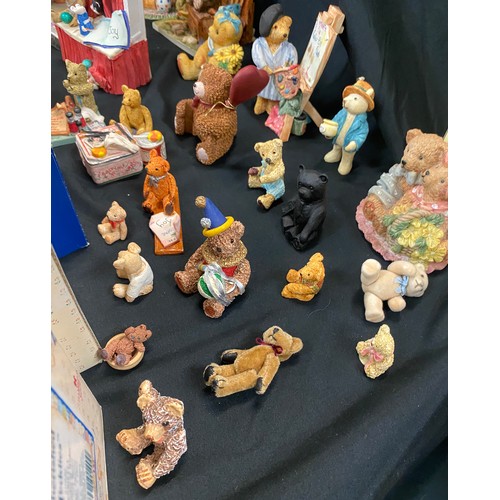 250 - Selection of boxed figures includes bears, babies etc
