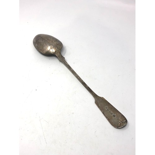 57 - Victorian silver serving spoon