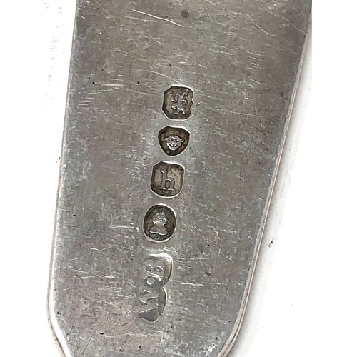 43 - 2 georgian silver table spoons