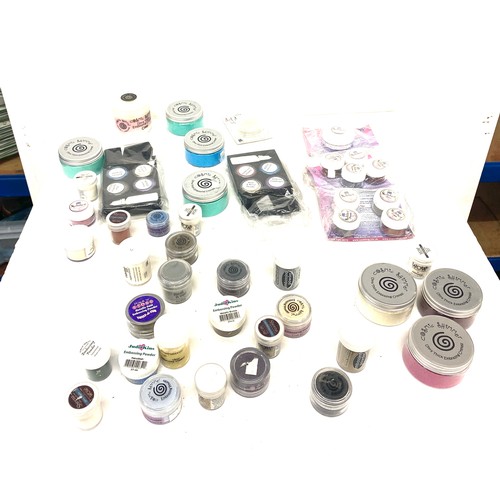 128 - Selection of card making equipment includes Embbossing powder etc