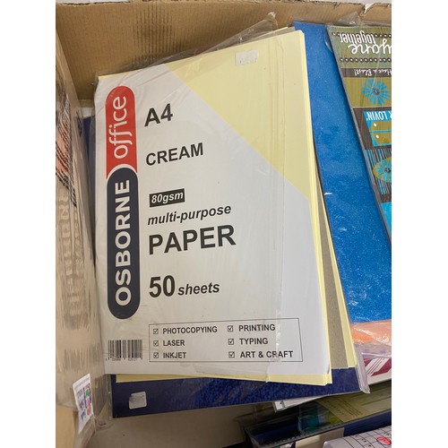 228 - Selection of 12 x 12 paper, box of a4 pearl paper