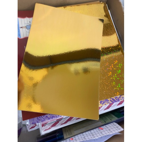 228 - Selection of 12 x 12 paper, box of a4 pearl paper
