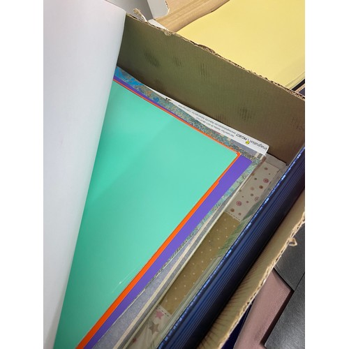 228 - Selection of 12 x 12 paper, box of a4 pearl paper