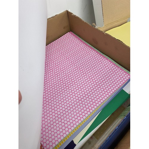 228 - Selection of 12 x 12 paper, box of a4 pearl paper