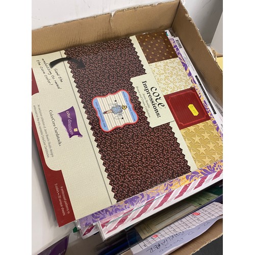 228 - Selection of 12 x 12 paper, box of a4 pearl paper