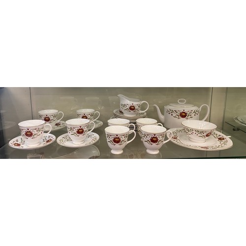 348 - Complete Wedgewood Susie Cooper pattern tea set