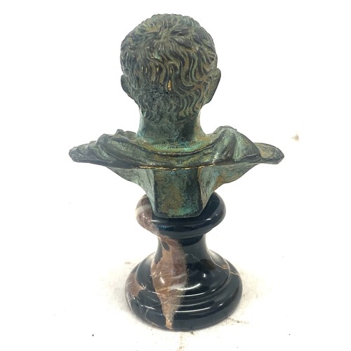 102 - Vespasiano riproduzione archeologica small bust figure 4 inches tall