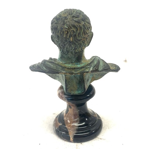 102 - Vespasiano riproduzione archeologica small bust figure 4 inches tall