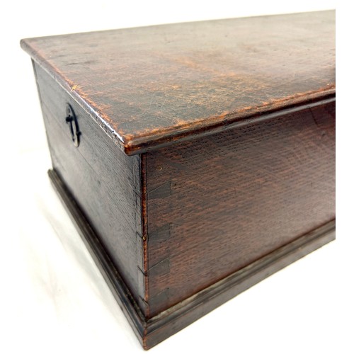 108 - Period bible box, 2 locks, however no keys, approximate measurements: Height 7.5 inches, Width 22.5 ... 