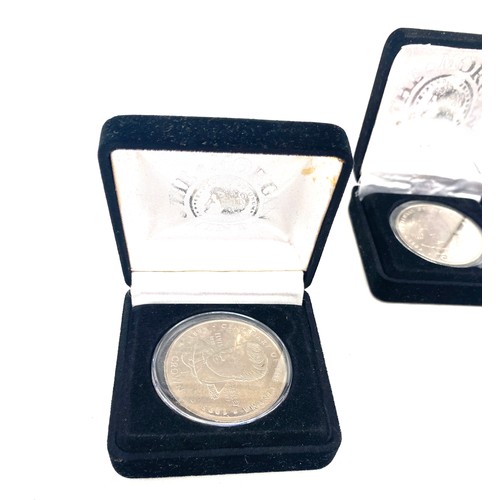 600 - 2, 1995 Elvis Presley one Crown coins Morgan Mint 2002 silver proof and a Elvis Presley one oz Ameri... 