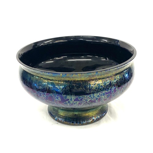 352 - Iridescent glass bowl, diameter 8 inches, Height 5 inches