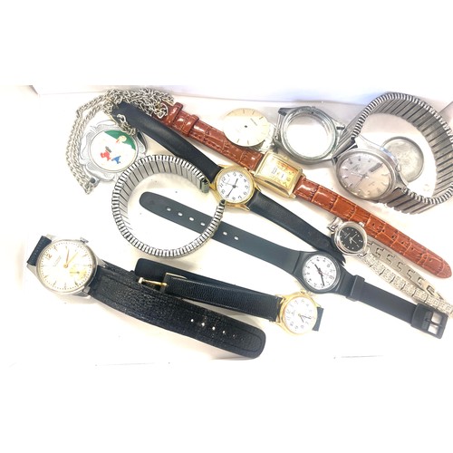 602 - Selection of gents wristwatches/ spares etc