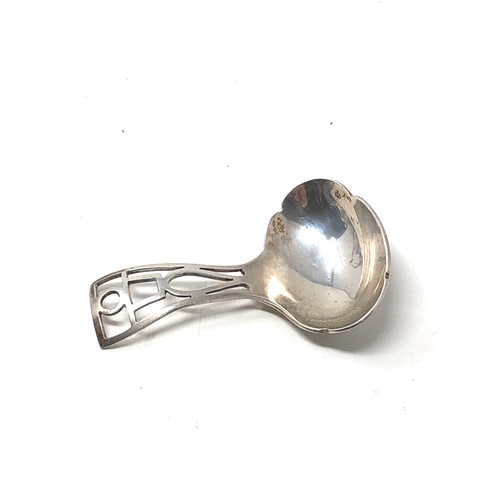 26 - Vintage silver tea caddy spoon Birmingham silver hallmarks makers L.Ltd